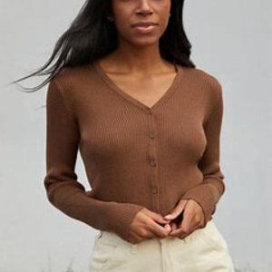 Brown John Galt Cardigan